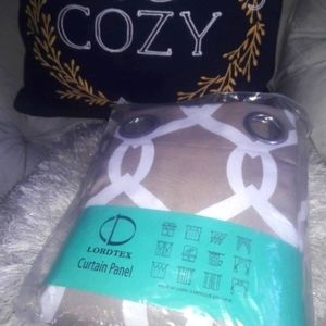 Bundle Of 2 Outdoor Indoor Waterproof Grommet Curtains 52X102 NWT